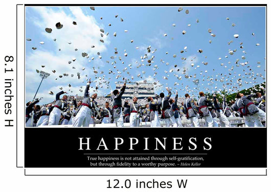 Happiness Inspirational Quote and Wall Decal