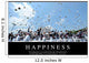 Happiness Inspirational Quote and Wall Decal