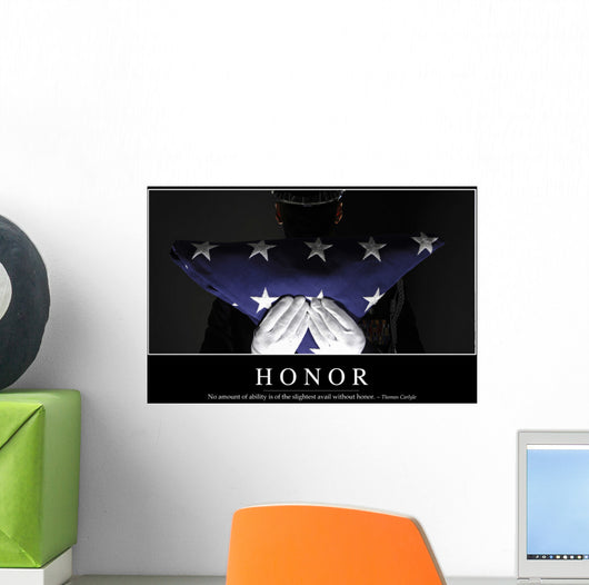 Honor Inspirational Quote and Wall Decal