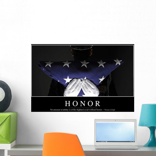 Honor Inspirational Quote and Wall Decal