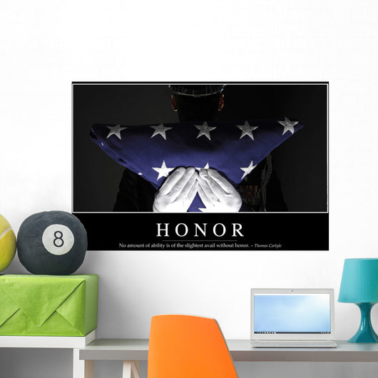 Honor Inspirational Quote and Wall Decal