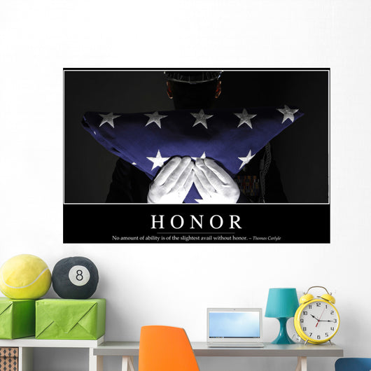 Honor Inspirational Quote and Wall Decal