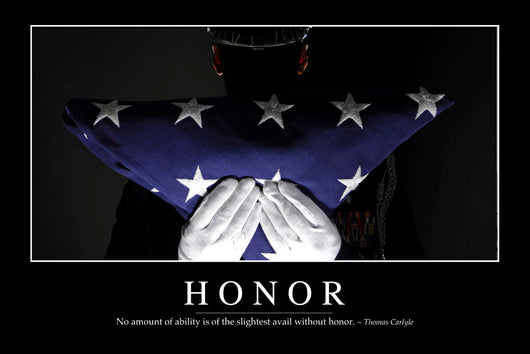 Honor Inspirational Quote and Wall Decal