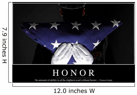 Honor Inspirational Quote and Wall Decal