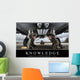 Knowledge Inspirational Quote and Wall Decal