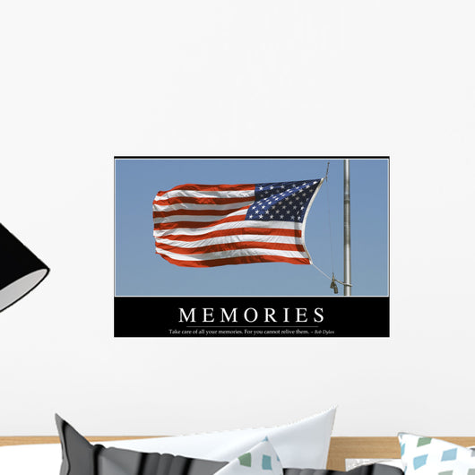Memories Inspirational Quote and Wall Decal Design 1