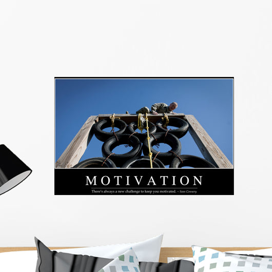 Motivation Inspirational Quote and Wall Decal