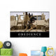 Obedience Inspirational Quote and Wall Decal Design 1
