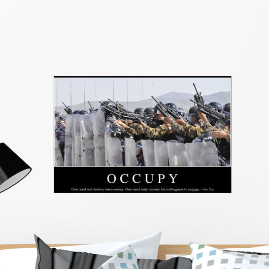 Occupy Inspirational Quote and Wall Decal