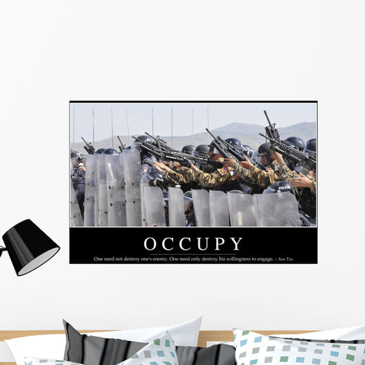 Occupy Inspirational Quote and Wall Decal