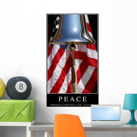 Peace Inspirational Quote and Wall Decal Design 3