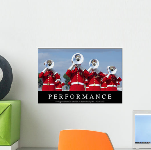 Performance Inspirational Quote and Wall Decal