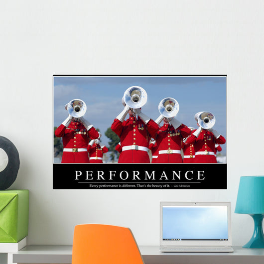 Performance Inspirational Quote and Wall Decal