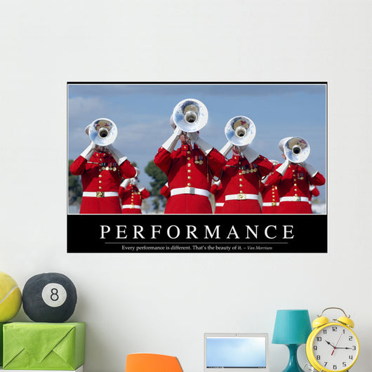 Performance Inspirational Quote and Wall Decal