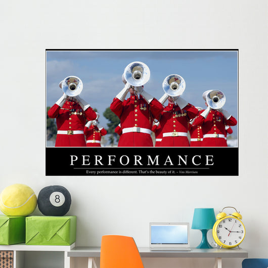Performance Inspirational Quote and Wall Decal