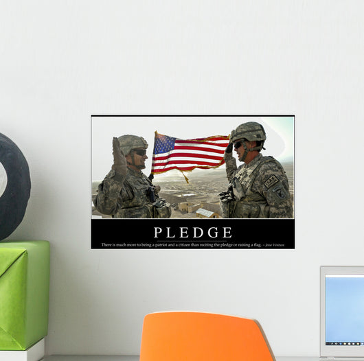 Pledge Inspirational Quote and Wall Decal