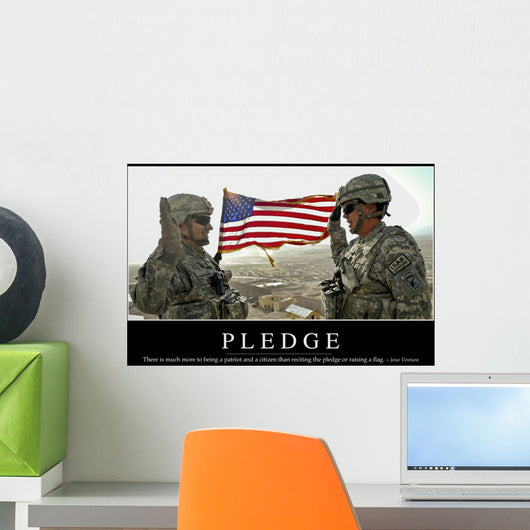 Pledge Inspirational Quote and Wall Decal