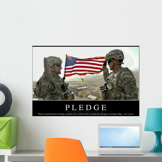 Pledge Inspirational Quote and Wall Decal