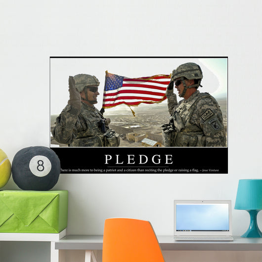 Pledge Inspirational Quote and Wall Decal