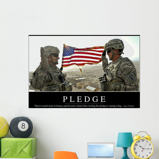 Pledge Inspirational Quote and Wall Decal