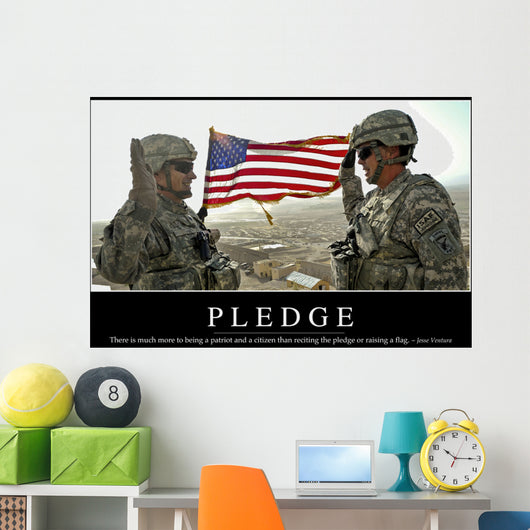 Pledge Inspirational Quote and Wall Decal