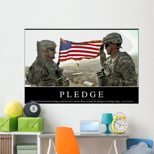 Pledge Inspirational Quote and Wall Decal