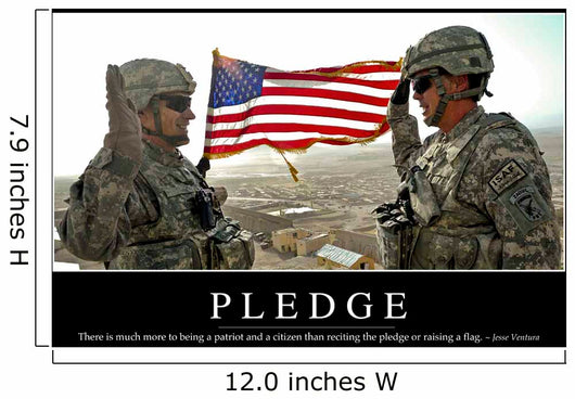 Pledge Inspirational Quote and Wall Decal
