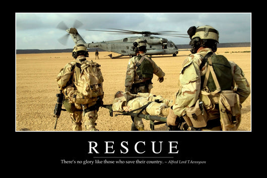 Rescue Inspirational Quote and Wall Decal Design 1