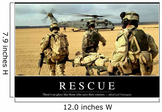 Rescue Inspirational Quote and Wall Decal Design 1