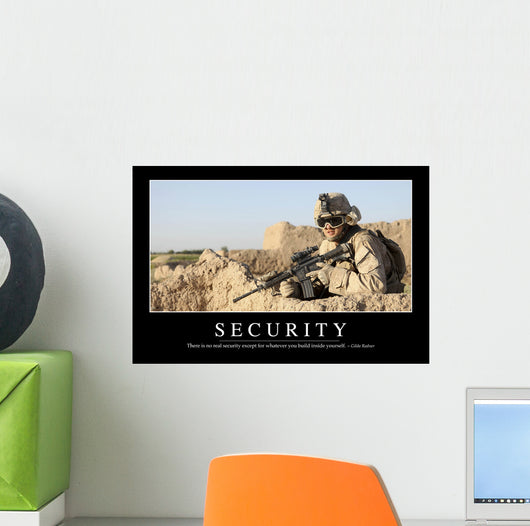 Security Inspirational Quote and Wall Decal Design 1