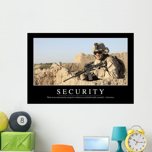 Security Inspirational Quote and Wall Decal Design 1