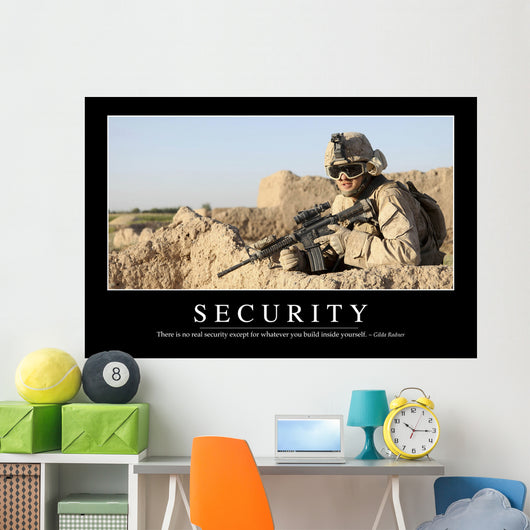 Security Inspirational Quote and Wall Decal Design 1