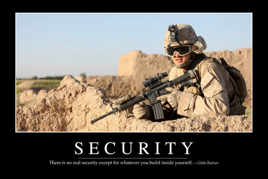 Security Inspirational Quote and Wall Decal Design 1