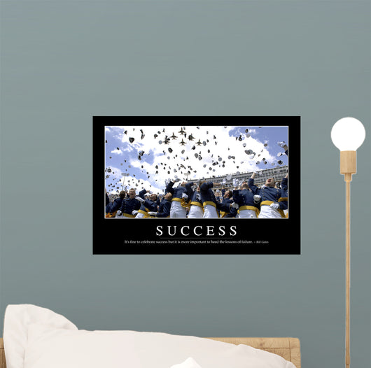 Success Inspirational Quote and Wall Decal
