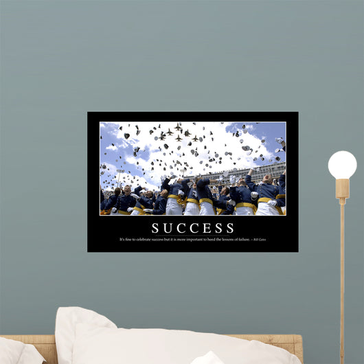 Success Inspirational Quote and Wall Decal