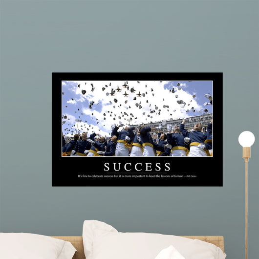 Success Inspirational Quote and Wall Decal