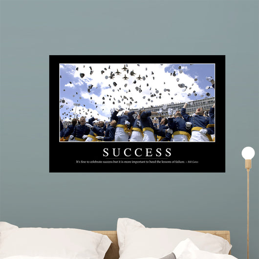 Success Inspirational Quote and Wall Decal