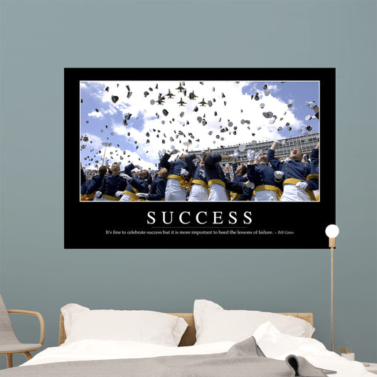 Success Inspirational Quote and Wall Decal