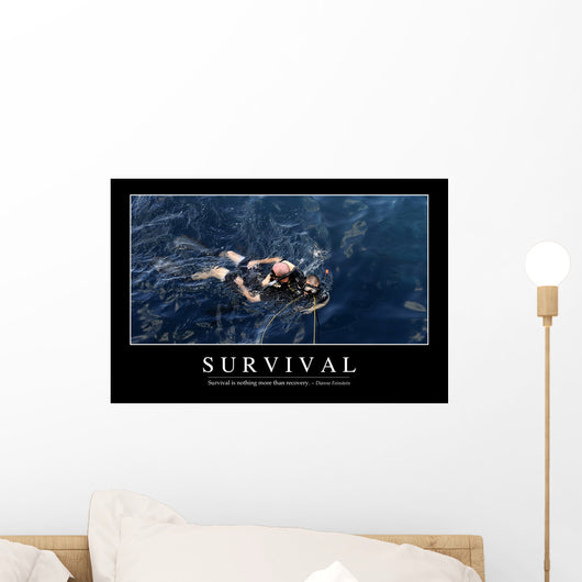 Survival Inspirational Quote and Wall Decal Design 2