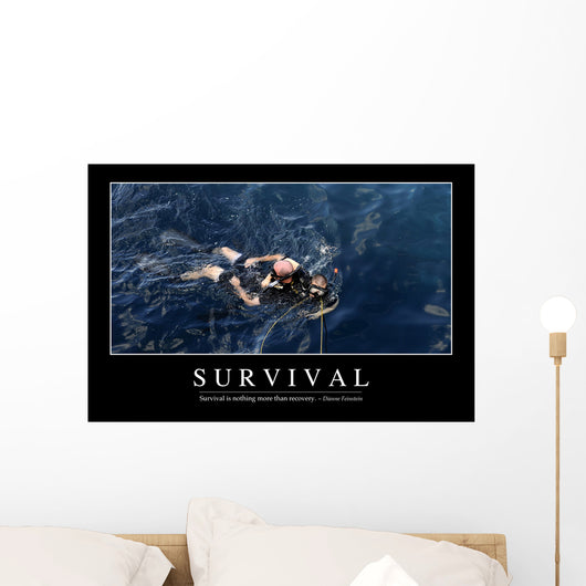 Survival Inspirational Quote and Wall Decal Design 2