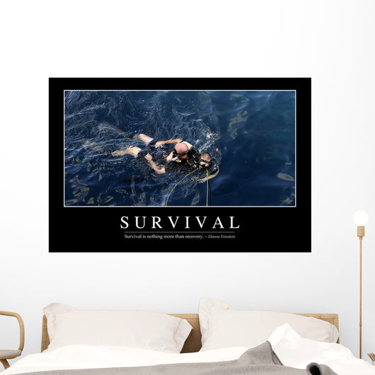 Survival Inspirational Quote and Wall Decal Design 2