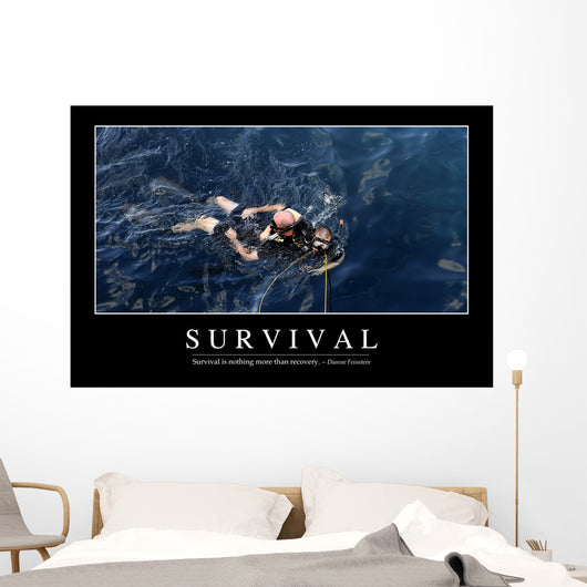 Survival Inspirational Quote and Wall Decal Design 2