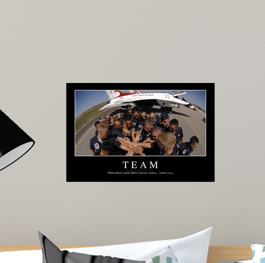 Team Inspirational Quote and Wall Decal Design 1
