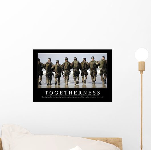 Togetherness Inspirational Quote and Wall Decal