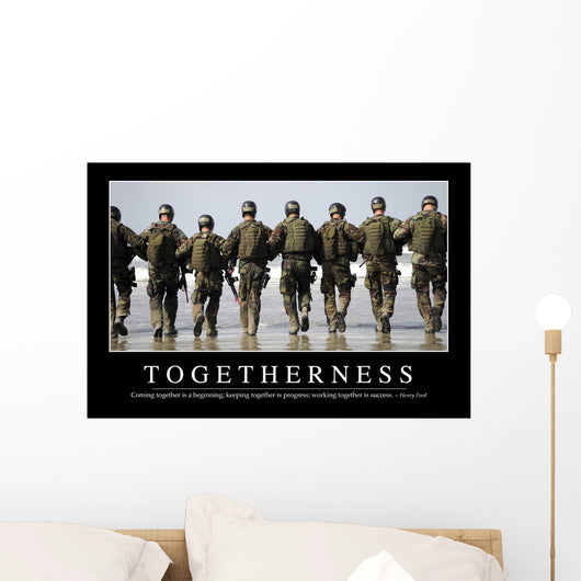 Togetherness Inspirational Quote and Wall Decal