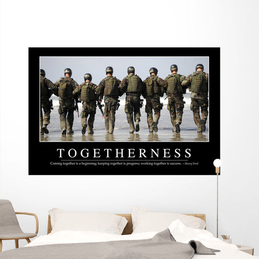 Togetherness Inspirational Quote and Wall Decal