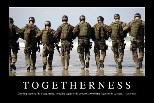 Togetherness Inspirational Quote and Wall Decal