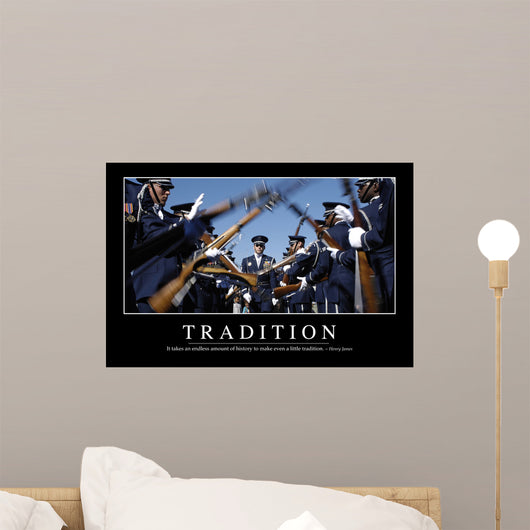 Tradition Inspirational Quote and Wall Decal