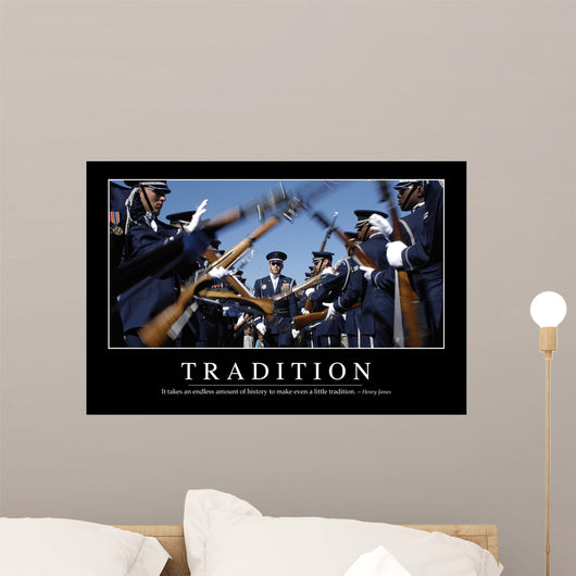 Tradition Inspirational Quote and Wall Decal
