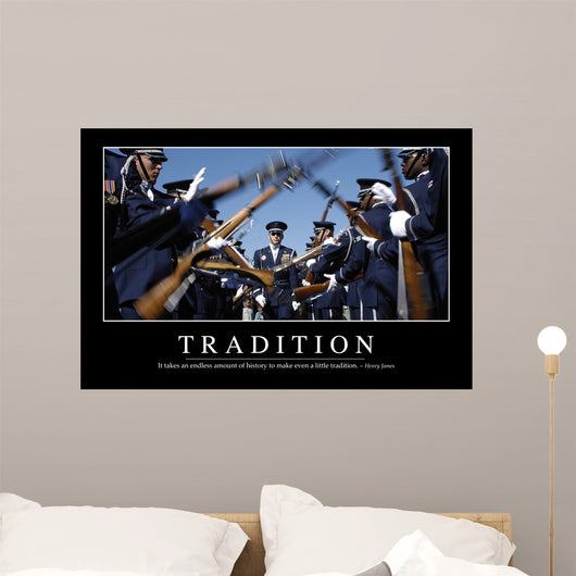 Tradition Inspirational Quote and Wall Decal